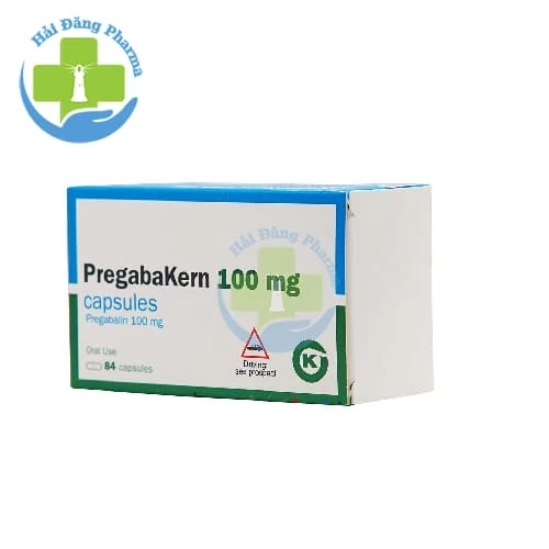 Pregabakern 100mg - Hộp 6 vỉ x 14 viên